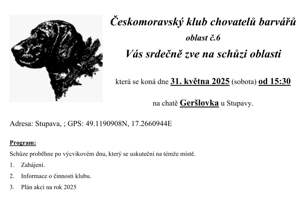 Schůze oblasti č.6